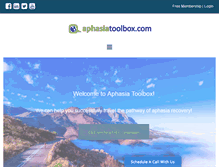 Tablet Screenshot of aphasiatoolbox.com
